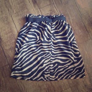 H&M Printed Work Skirt